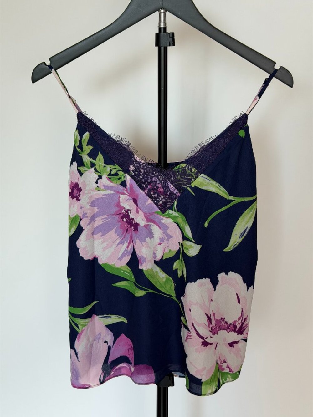 NWT Socialite Navy Floral Lace Dress XS